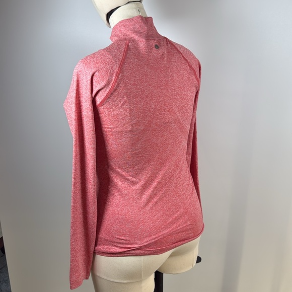 Calia Seamless LS Quarter Zip in Guava Pink size large - Picture 4 of 7